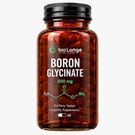 Boron Glycinate 500 mg Supplement Bottle